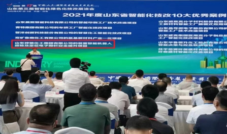 山東SBOBET利记化工集團有限公司入選“山東省智能化技改十大優秀案例”